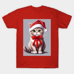 Cute Santa kitty T-Shirt